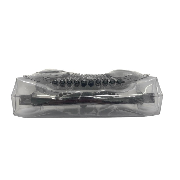 Mame Kurogouchi マメクロゴウチ Vinyl Chloride GAMAGUCHI Clutch Bag PVCがま口クラッチバッグ ブラック