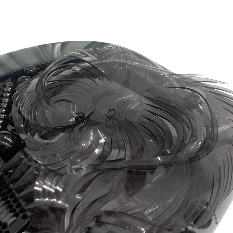 Mame Kurogouchi マメクロゴウチ Vinyl Chloride GAMAGUCHI Clutch Bag PVCがま口クラッチバッグ ブラック