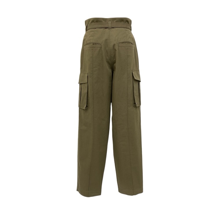 2024AW Mame Kurogouchi マメクロゴウチ Organic Cotton Twill High Waisted Cargo Trousers ハイウエスト カーゴパンツ 2 MM24FW-PT035