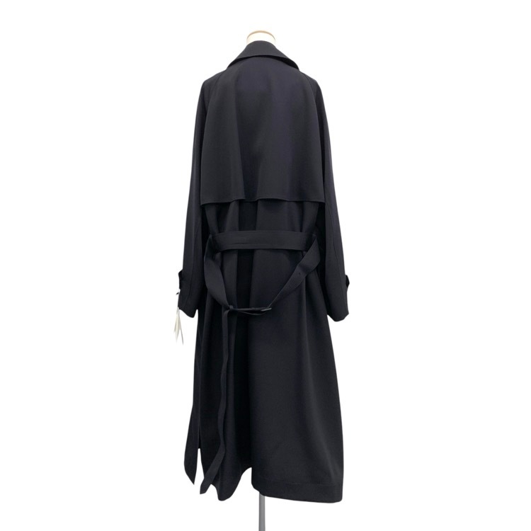 未使用品 THE RERACS ザ リラクス ロングトレンチコート ダークネイビー F 22SS-RECT-320L
