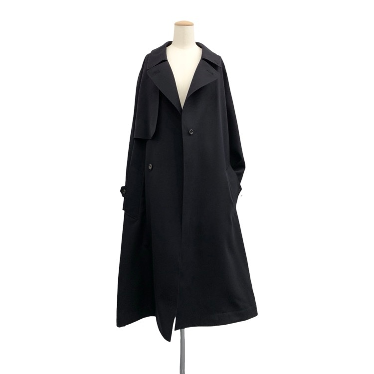 未使用品 THE RERACS ザ リラクス ロングトレンチコート ダークネイビー F 22SS-RECT-320L