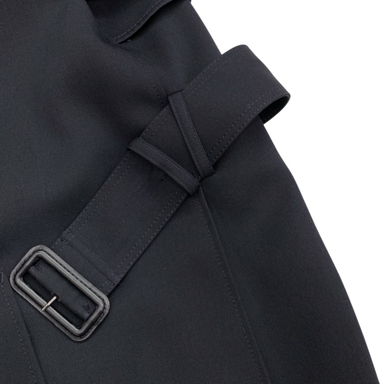 未使用品 THE RERACS ザ リラクス ロングトレンチコート ダークネイビー F 22SS-RECT-320L