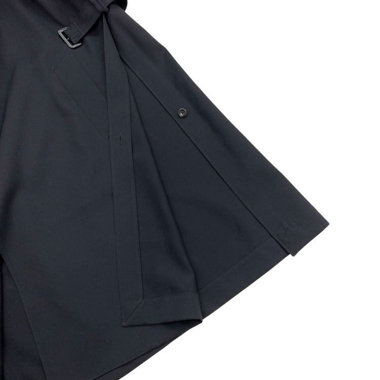 未使用品 THE RERACS ザ リラクス ロングトレンチコート ダークネイビー F 22SS-RECT-320L