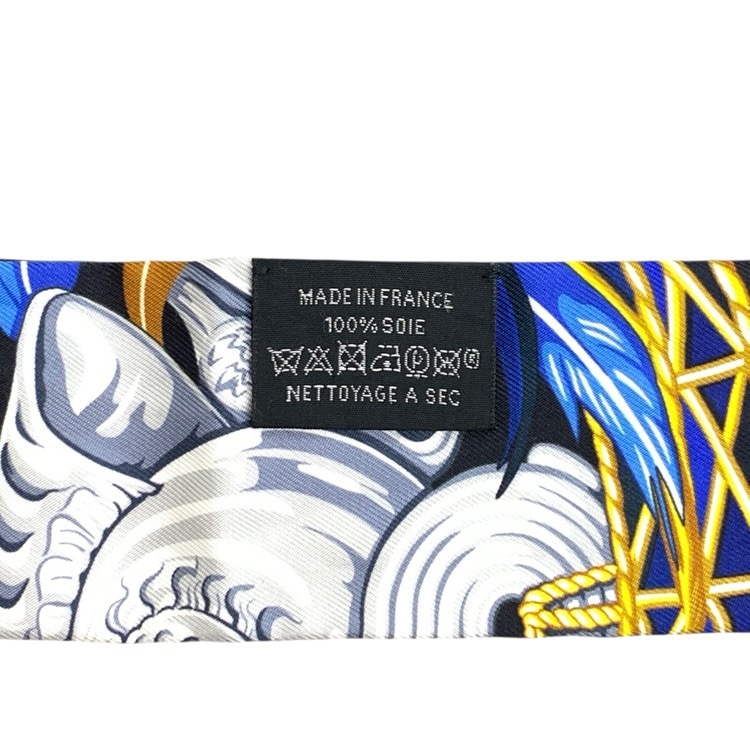 HERMES エルメス ツイリースカーフ DANSE PACIFIQUE DANSE PACIFIQUE ダンスパシフィック ブルー