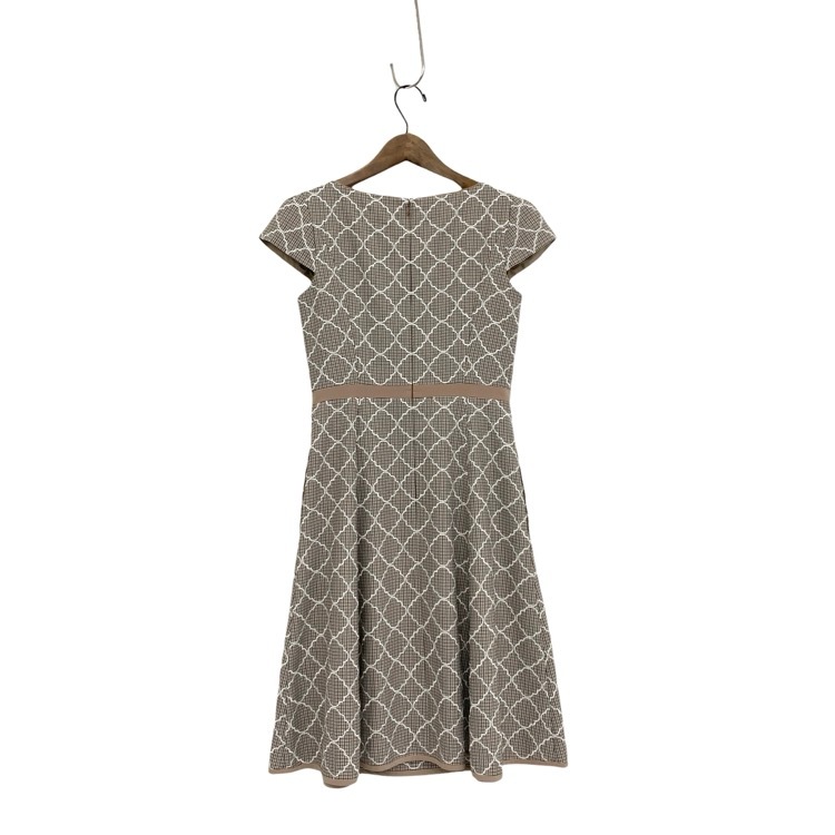 TOCCA トッカ TREFIE ドレス クローバー刺繍ワンピース ブラウン 0 OPTOBW0445