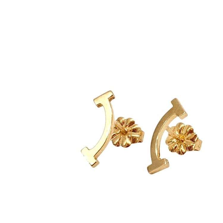 Tiffany & Co. ティファニー Tスマイルピアス ミニ 1.6グラム K18YG 60150766