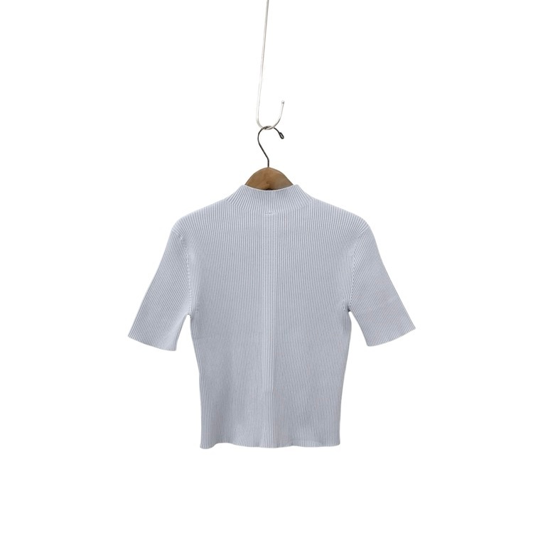 CFCL シーエフシーエル PORTRAIT MOCKNECK SHORT SLEEVE TOP モックネックトップス グレー F CF006KN018