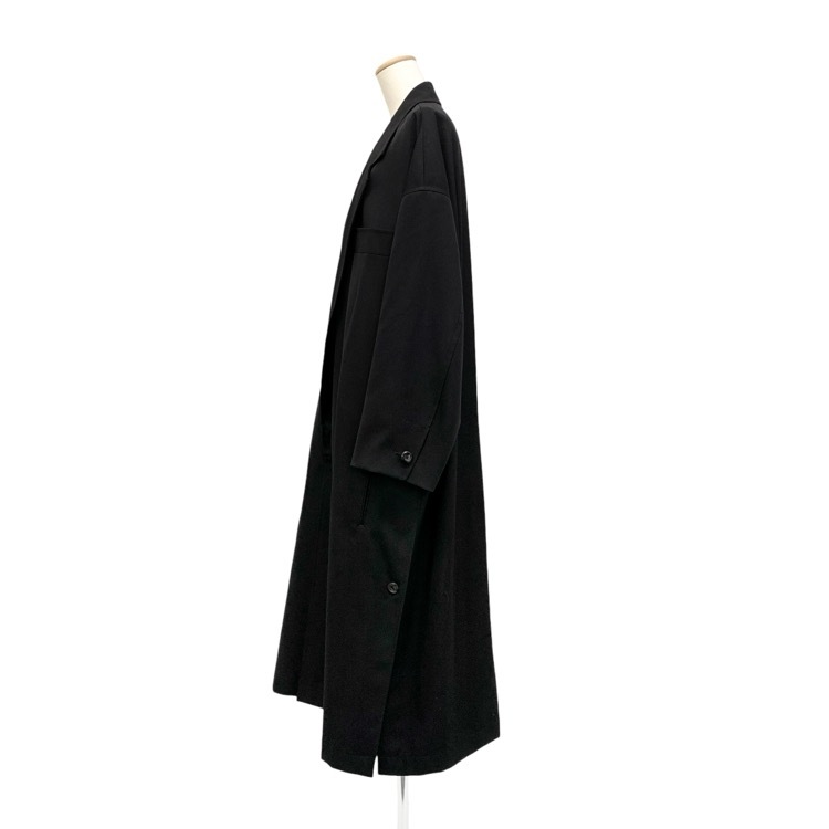 THE RERACS ザ リラクス オーバーサイズ チェスターコート ブラック F 23SS-RECT-366L