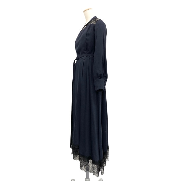 AMERI アメリ ヴィンテージ PLEATS ASYMMETRY DRESS プリーツアシンメトリー ワンピース M 0181530650