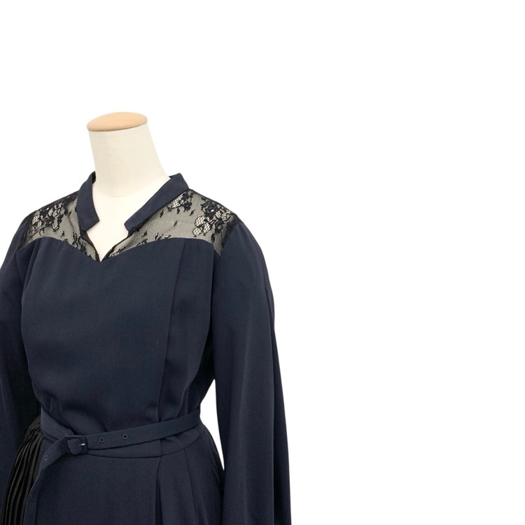 AMERI アメリ ヴィンテージ PLEATS ASYMMETRY DRESS プリーツアシンメトリー ワンピース M 0181530650