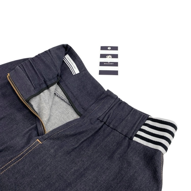 BORDERS at BALCONY ボーダーズアットバルコニー DENIM SKIRT ウエストボーダー デニムスカート インディゴ 38 BD2021-3H-28