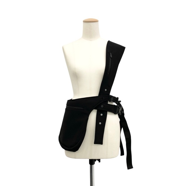 未使用品 Mame Kurogouchi マメクロゴウチ Basket Motif Multi-Way Body Bag 竹籠モチーフボディバッグ ブラック F MM23FW-AC308