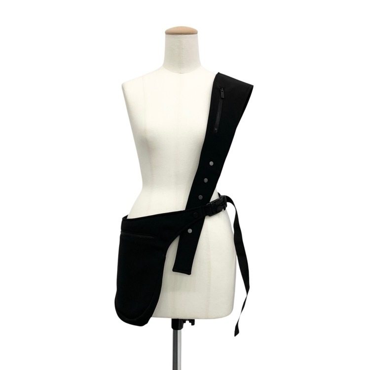未使用品 Mame Kurogouchi マメクロゴウチ Basket Motif Multi-Way Body Bag 竹籠モチーフボディバッグ ブラック F MM23FW-AC308