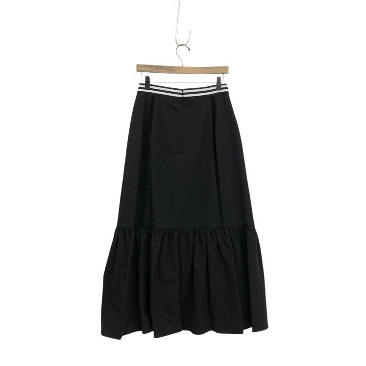 BORDERS at BALCONY ボーダーズアットバルコニー RESORT FRINGE SKIRT リゾートフリンジスカート ブラック 38 BD2311-3H-37