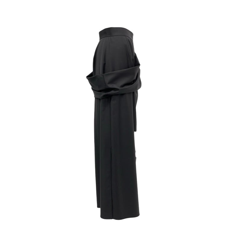deres デレス FREYA MUSE SKIRT ドレープ タイト スカート ブラック 1