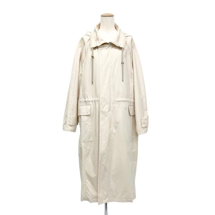 AURALEE オーラリー HIGH DENSITY COTTON POLYESTER CLOTH HOODED COAT フード付きロング コート A23SC03PC