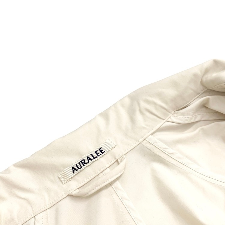 AURALEE オーラリー HIGH DENSITY COTTON POLYESTER CLOTH HOODED COAT フード付きロング コート A23SC03PC