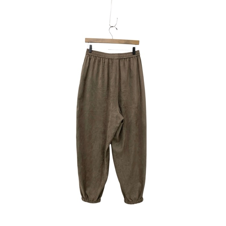 Curensology カレンソロジー フェイクスウェードバルーン パンツ ダークブラウン F CL505108ER