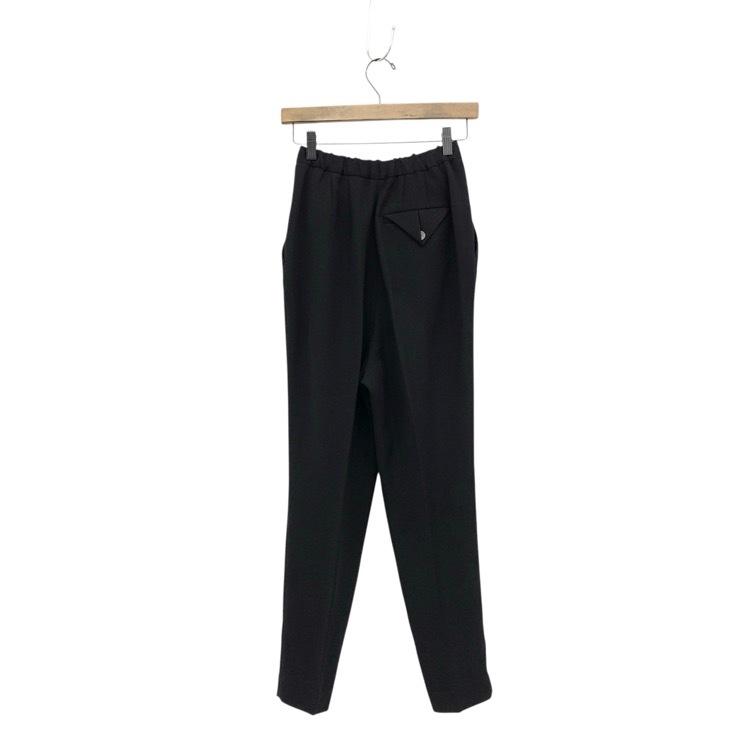 ENFOLD エンフォルド ELASTIC TACK TROUSERS タックトラウザー パンツ ブラック 36 300GA231-0520