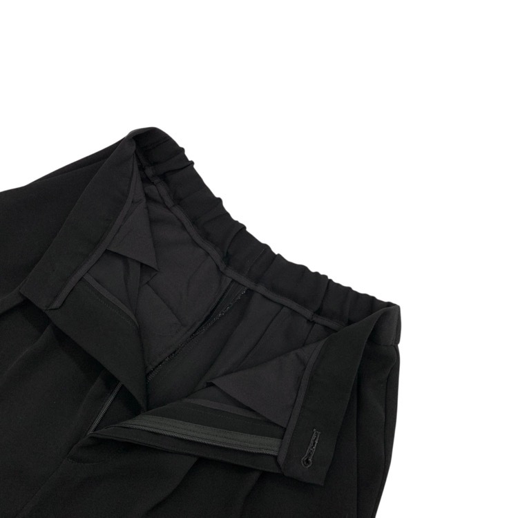 ENFOLD エンフォルド ELASTIC TACK TROUSERS タックトラウザー パンツ ブラック 36 300GA231-0520