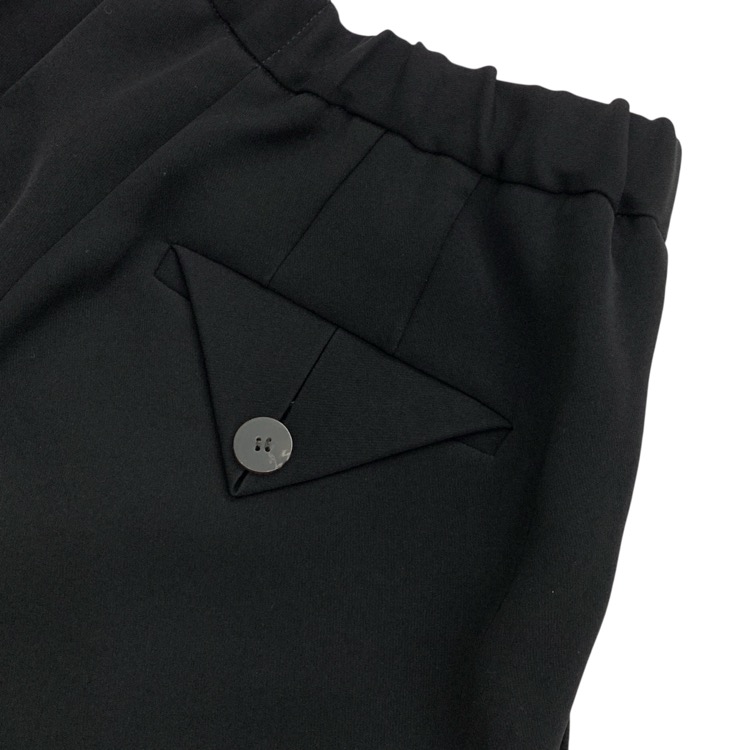 ENFOLD エンフォルド ELASTIC TACK TROUSERS タックトラウザー パンツ ブラック 36 300GA231-0520