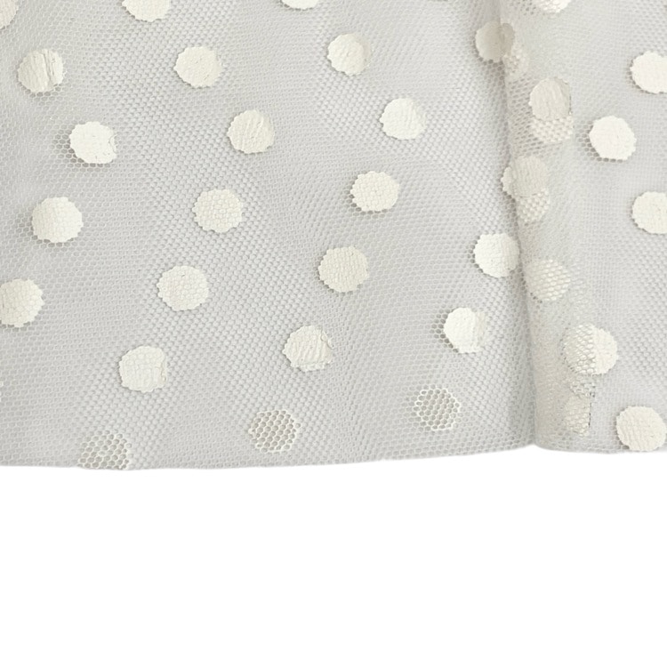 BORDERS at BALCONY ボーダーズアットバルコニー TULLE DOTS SKIRT チュールドットスカート ホワイト 38 BD2311-3H-42