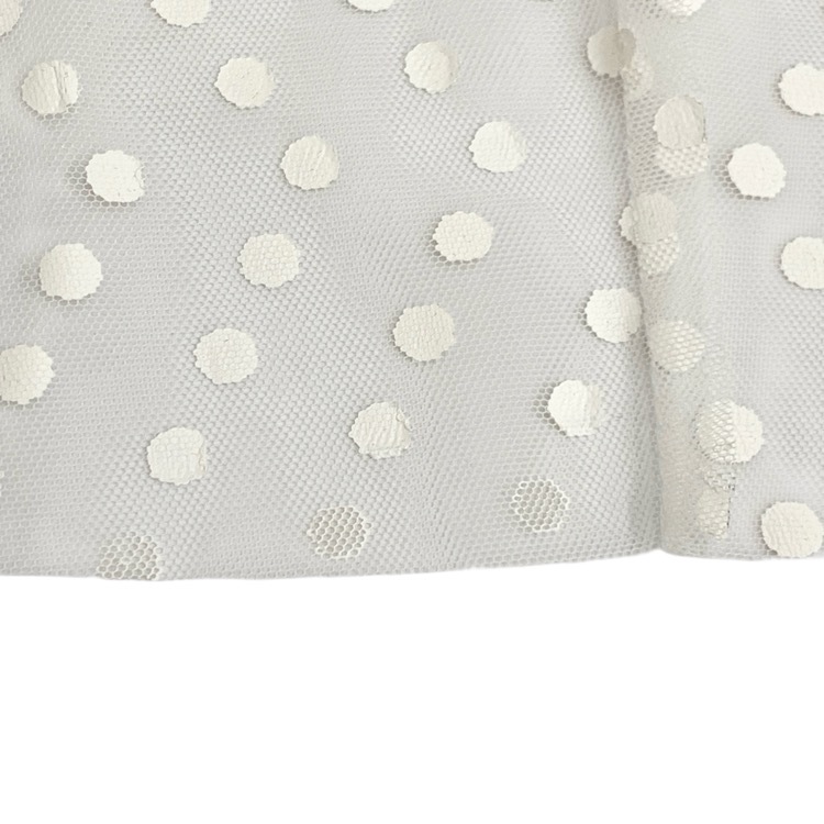 BORDERS at BALCONY ボーダーズアットバルコニー TULLE DOTS SKIRT チュールドットスカート ホワイト 38 BD2311-3H-42