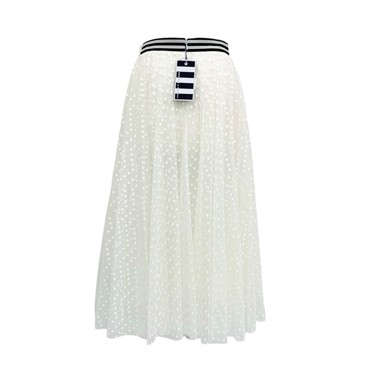 BORDERS at BALCONY ボーダーズアットバルコニー TULLE DOTS SKIRT チュールドットスカート ホワイト 38 BD2311-3H-42