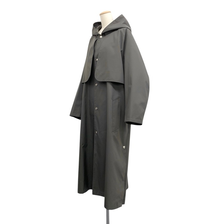 THE RERACS ザ リラクス フーデットトレンチコート グレー F 24SS-RECT-405L