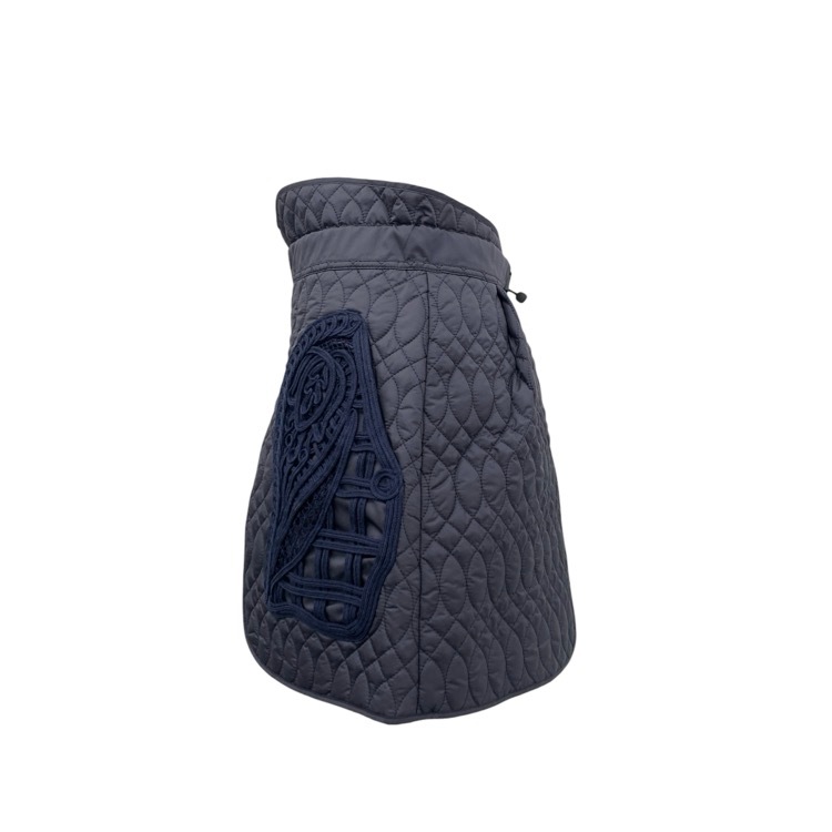 Mame Kurogouchi マメクロゴウチ Cording Embroidery Quilted Wrapped Skirt 刺繍スカート MM25SS-AC012