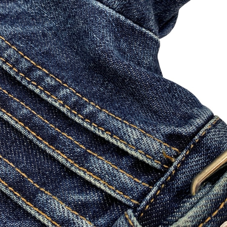 FETICO フェティコ SAILOR COLLAR DENIM JACKET セーラーカラー デニムジャケット エコブリーチ加工 ヴィンテージインディゴ 2 FTC232-0203