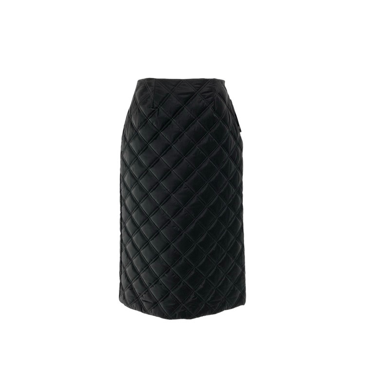 BORDERS at BALCONY ボーダーズアットバルコニー QILTING MIDI SKIRT キルティングミディスカート ブラック 38 BD2421-3H-54