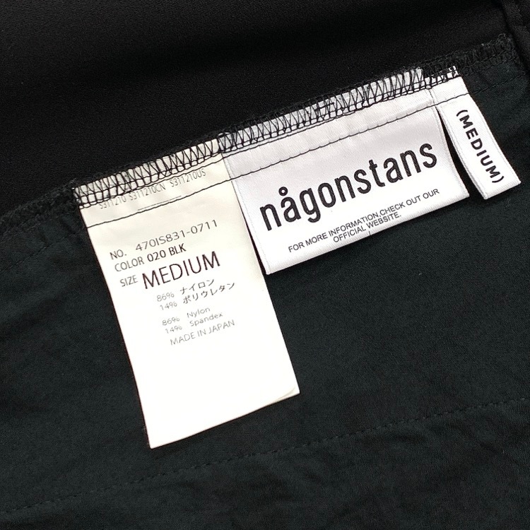 nagonstans ナゴンスタンス basic tapered pants ベーシックテーパードパンツ ブラック M 470IS831-0711