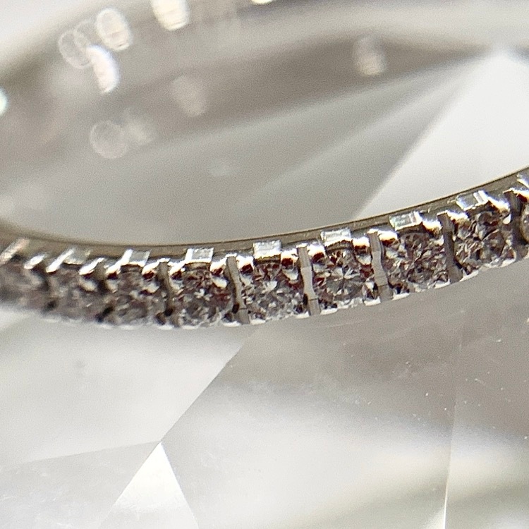 BOUCHERON ブシュロン エピュール ダイヤモンド リング ラウンドカット ダイヤモンド45石（計0.26カラット）K18WG 49 JAL0118