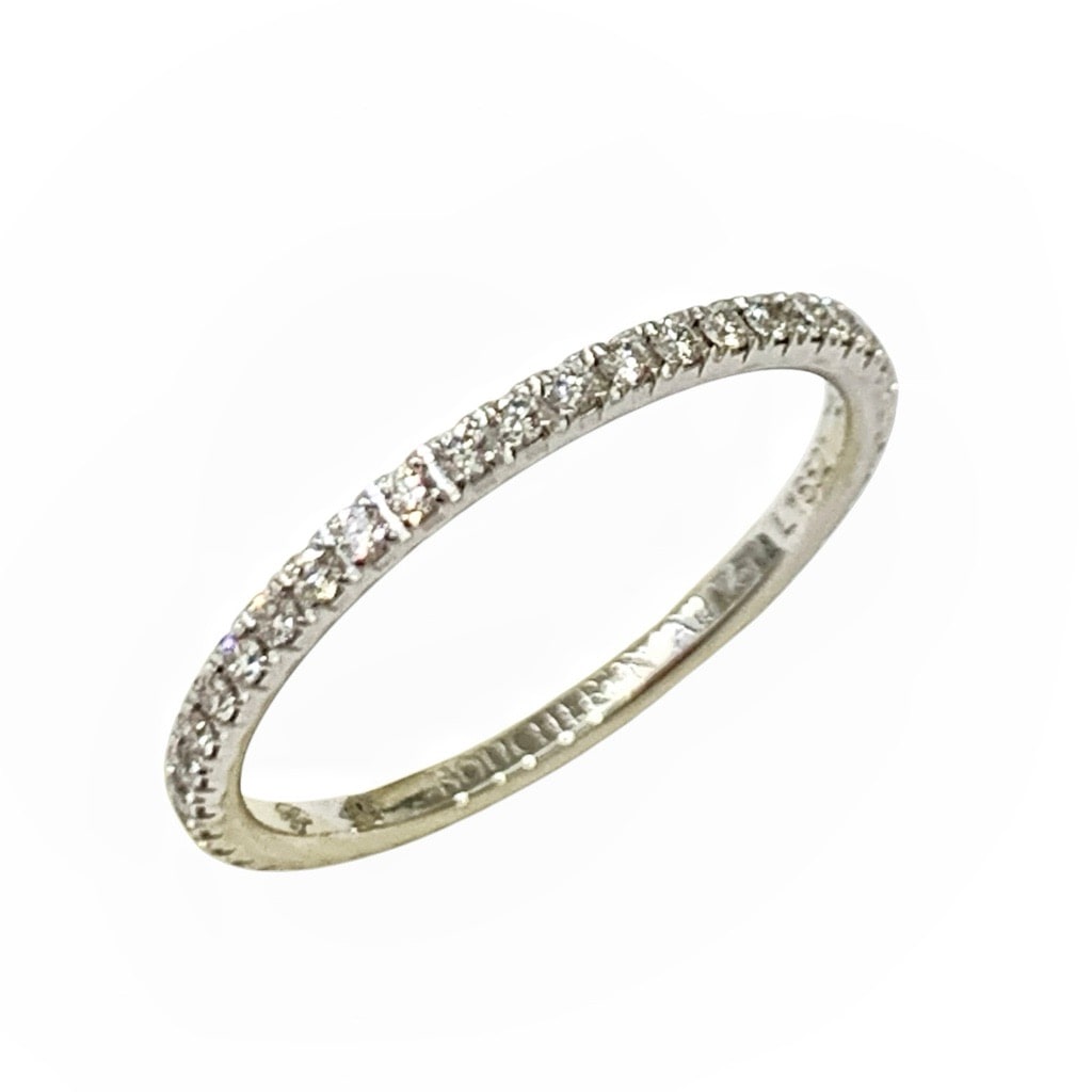BOUCHERON ブシュロン エピュール ダイヤモンド リング ラウンドカット ダイヤモンド45石（計0.26カラット）K18WG 49 JAL0118