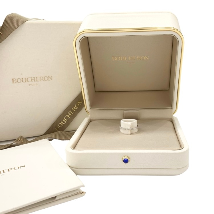 BOUCHERON ブシュロン エピュール ダイヤモンド リング ラウンドカット ダイヤモンド45石（計0.26カラット）K18WG 49 JAL0118