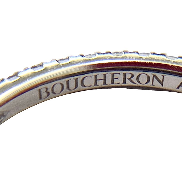 BOUCHERON ブシュロン エピュール ダイヤモンド リング ラウンドカット ダイヤモンド45石（計0.26カラット）K18WG 49 JAL0118