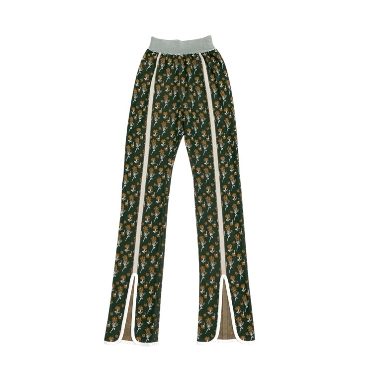 Mame Kurogouchi マメクロゴウチ Pedicel Knitted Pants 三越伊勢丹限定 小花柄ニットパンツ MM23SS-KN505