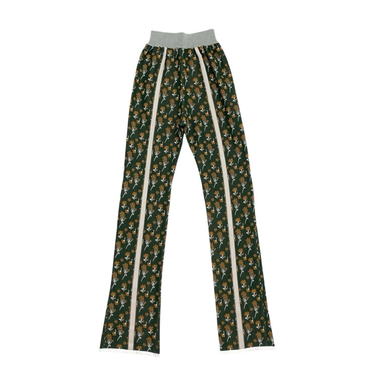 Mame Kurogouchi マメクロゴウチ Pedicel Knitted Pants 三越伊勢丹限定 小花柄ニットパンツ MM23SS-KN505