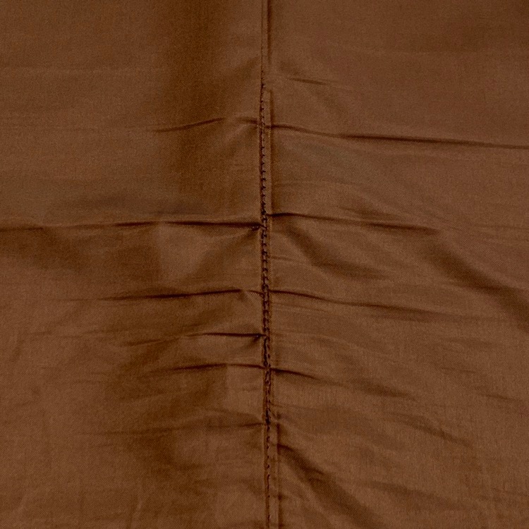 Mame Kurogouchi マメクロゴウチ V Neck Sleeveless Dress Vネックワンピース ブラウン 2 MM21PF-DR717