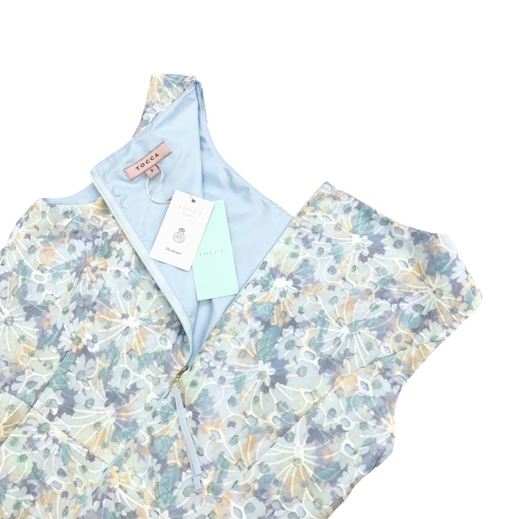 TOCCA トッカ NORTH POLE MEADOW ドレス ワンピース スカイブルー 2 OPTOLS0015