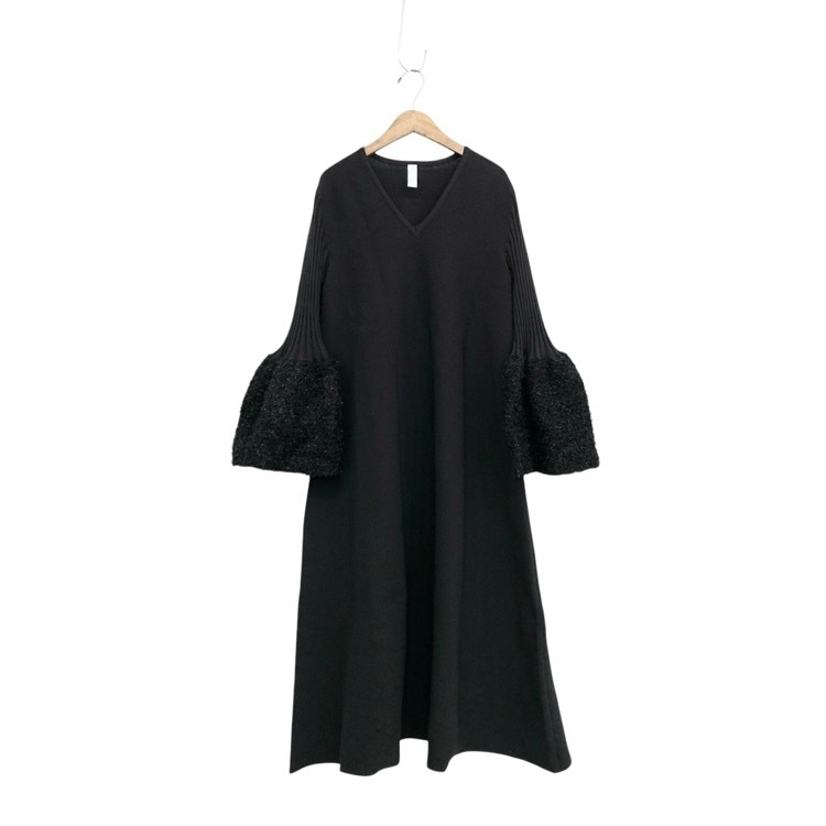 CFCL シーエフシーエル POTTERY REEF LUXE LONG BELL SLEEVE FLARE DRESS ポッタリーワンピース CF008KH169