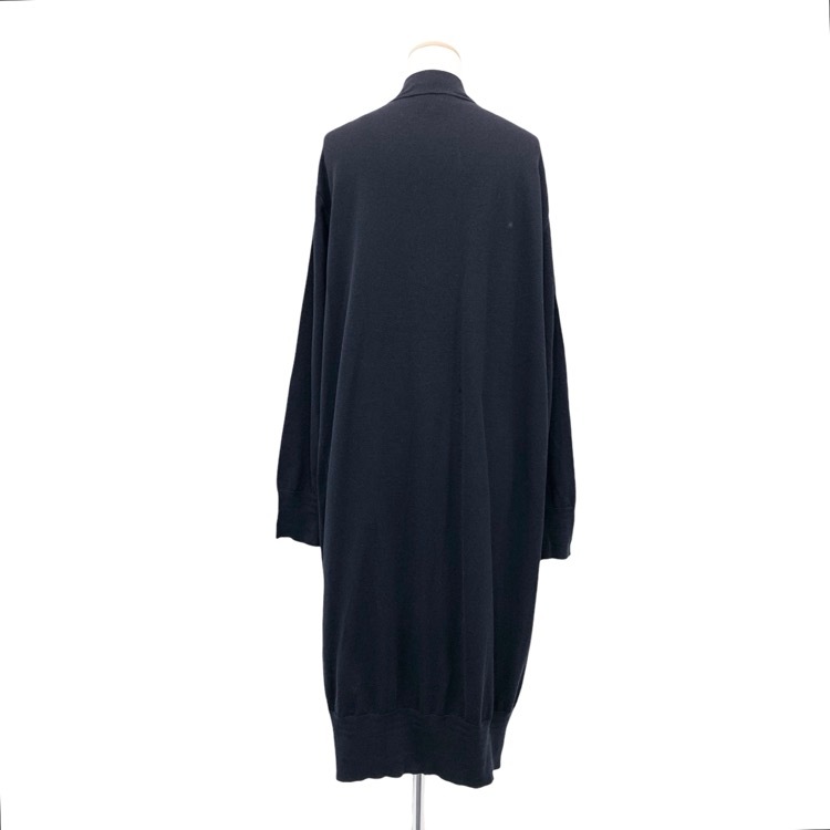 HYKE ハイク COTTON LONG CARDIGAN コットンロングカーディガン ネイビー 2 11321