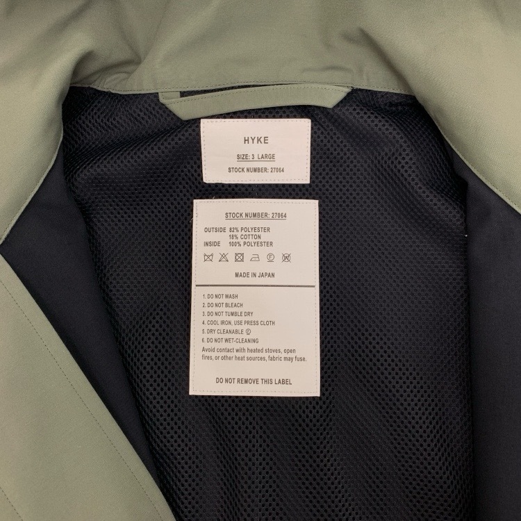 HYKE ハイク TYPE M-6 フィールドコート オリーブドラブ 3 242-27064