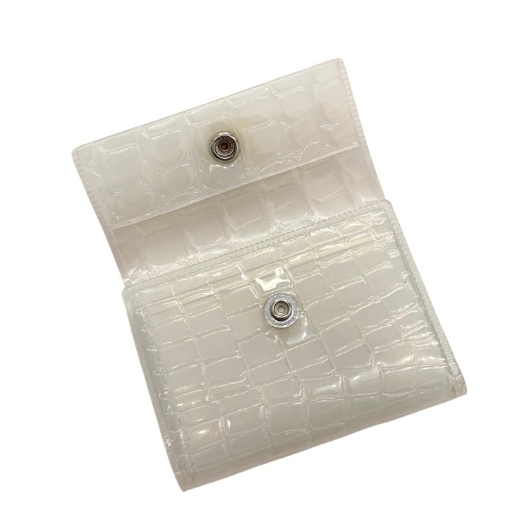 beautiful people ビューティフルピープル nothing to hide vinyl mini wallet PVCミニウォレット 財布 ホワイト F 1626512003