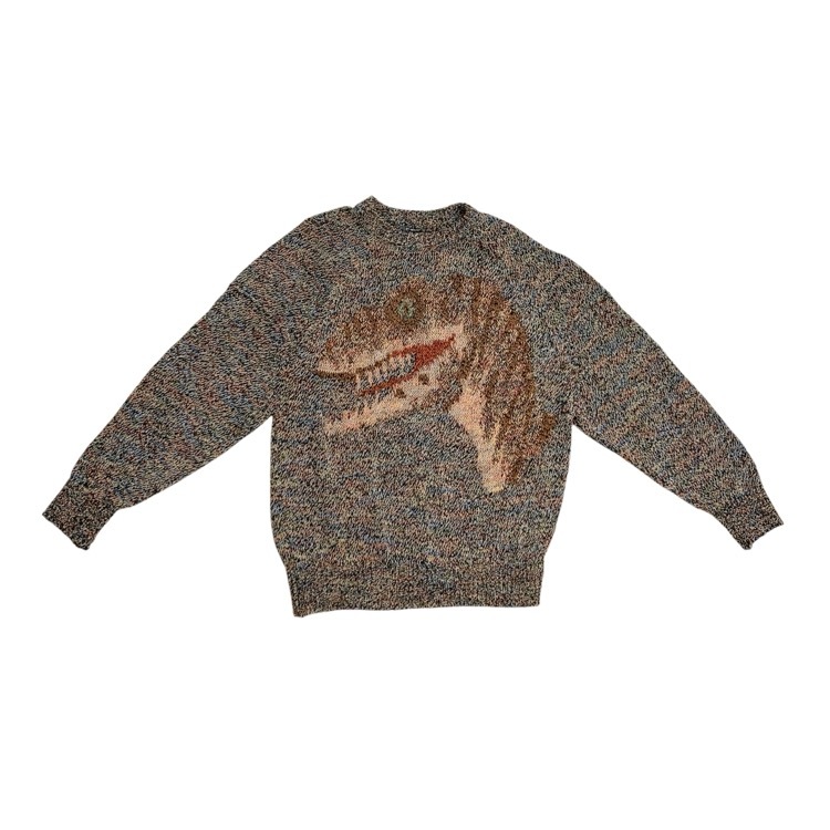 PHOTOCOPIEU フォトコピュー CREMENCE DINO KNIT 恐竜ニット セーター マルチ TU 212CMC