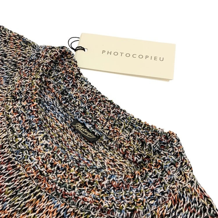 PHOTOCOPIEU フォトコピュー CREMENCE DINO KNIT 恐竜ニット セーター マルチ TU 212CMC