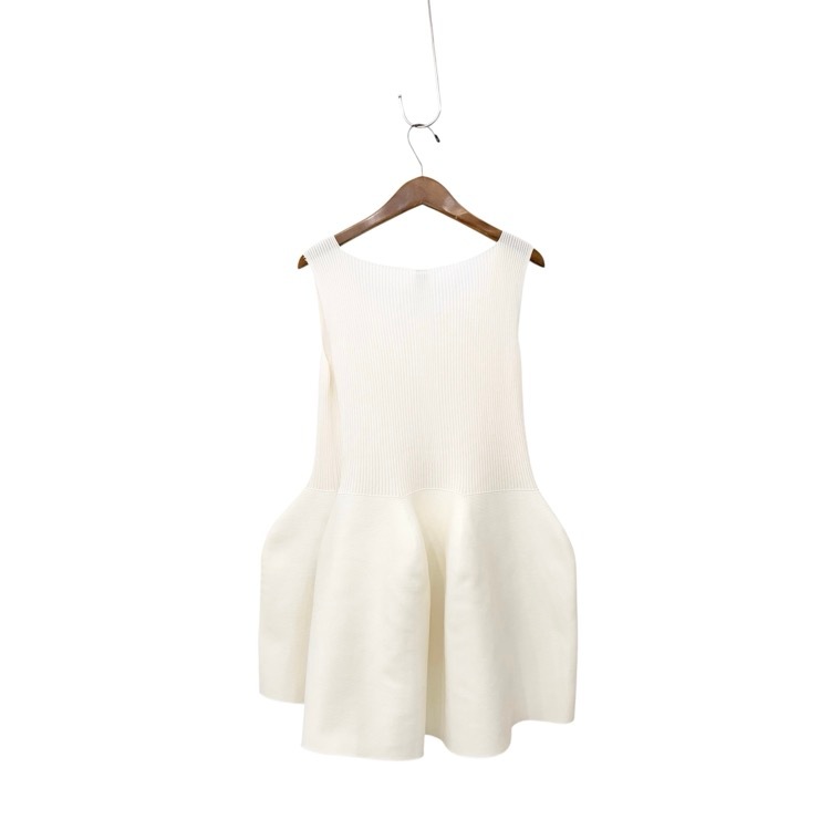 CFCL シーエフシーエル POTTERY CUPRO SLEEVELESS TOP ポッタリースリーブレスニットトップス キャミソール ホワイト F CF006KN003