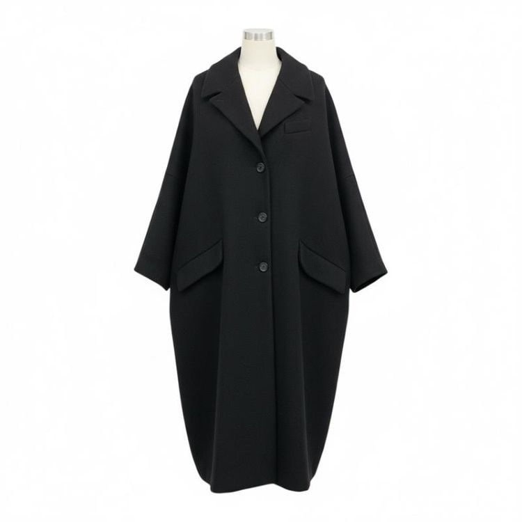 MM6Maison Margielaメゾンマルジェラコクーンロングコート36美品 MM6 Maison Margiela エムエムシックス メゾンマルジェラ Single