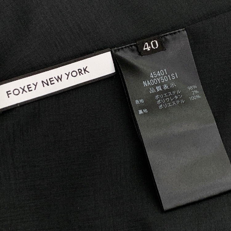 FOXEY NEWYORK フォクシー ナンタケットドレス ワンピース ブラック 40 45401-NAOOY